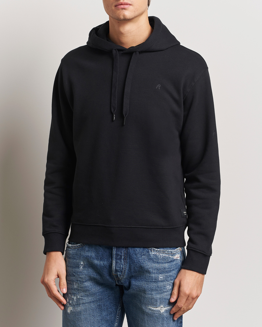 Herre | Trøjer | Replay | Tonal Logo Hoodie Black