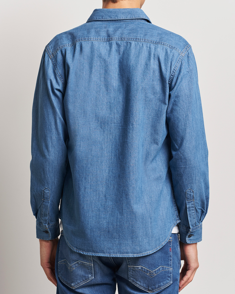 Herre | Skjorter | Replay | Denim Shirt Medium Blue