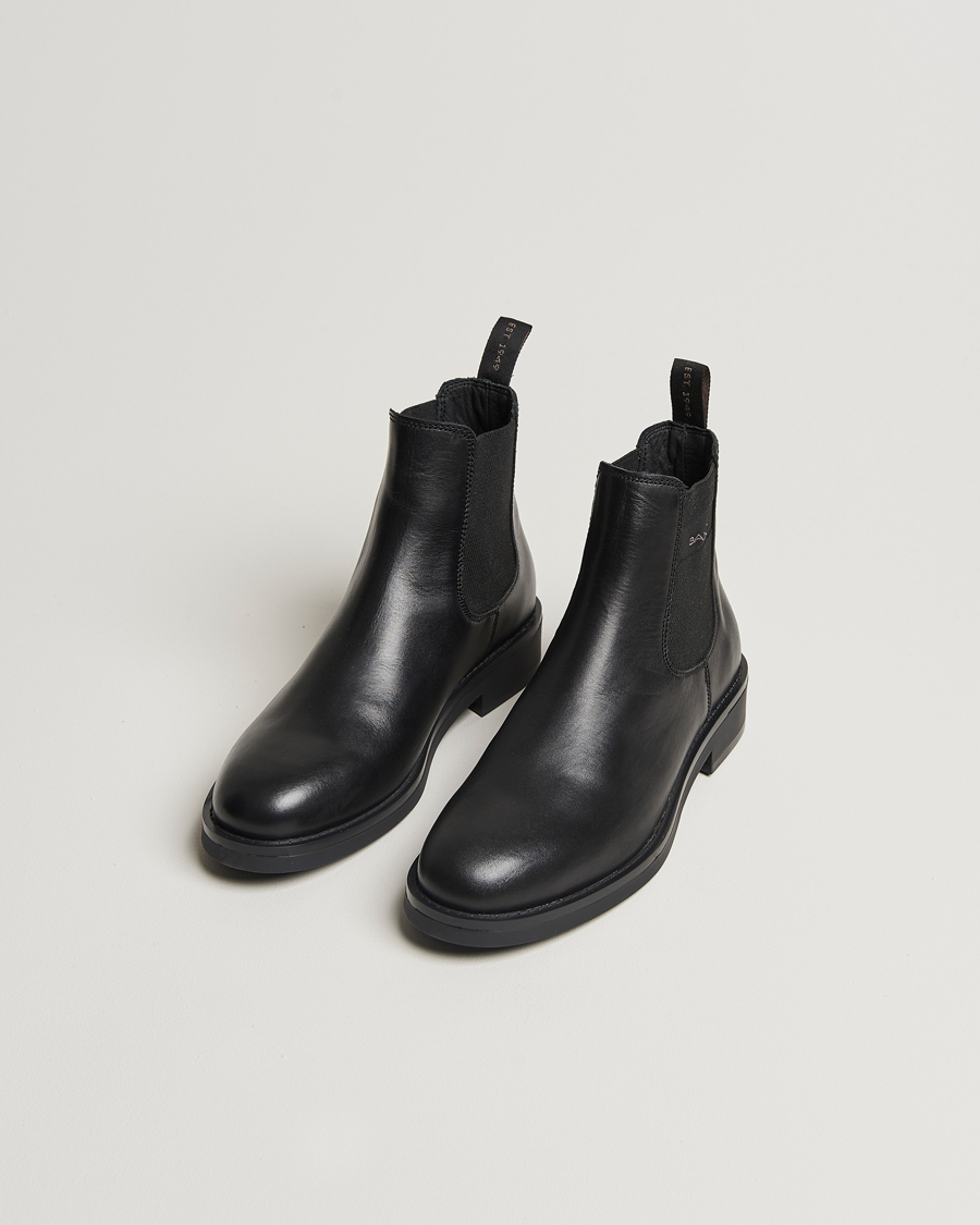 Herre | GANT Prepdale Leather Chelsea Boot Black | GANT | Prepdale Leather Chelsea Boot Black