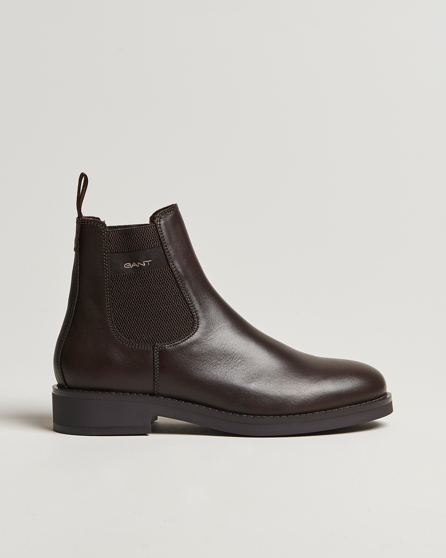 Herre | GANT Prepdale Leather Chelsea Boot Dark Brown | GANT | Prepdale Leather Chelsea Boot Dark Brown