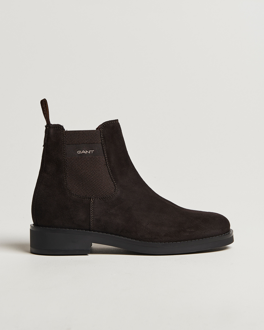 Herre | GANT Prepdale Suede Chelsea Boot Espresso Brown | GANT | Prepdale Suede Chelsea Boot Espresso Brown