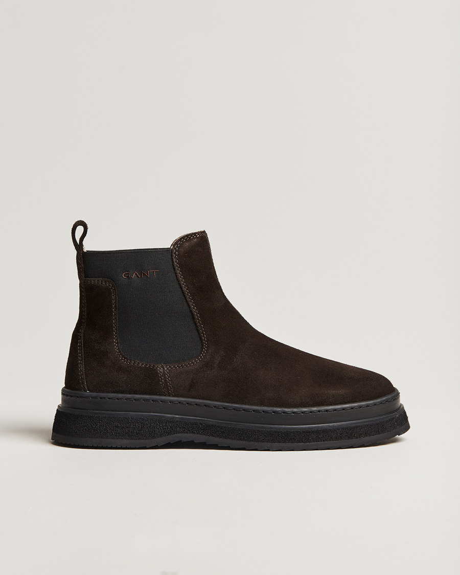 Herre | GANT Blistown Shearling Suede Chelsea Boot Espresso Brown | GANT | Blistown Shearling Suede Chelsea Boot Espresso Brown