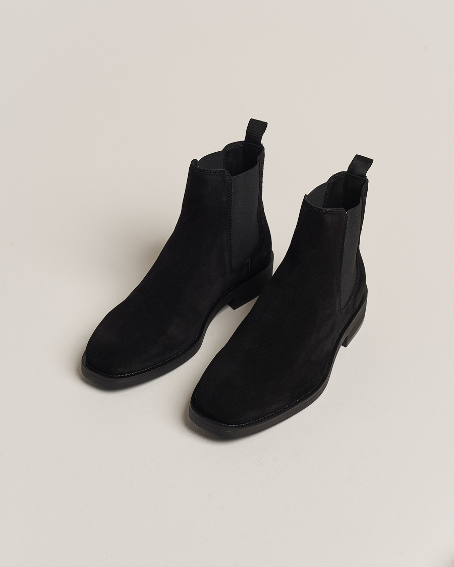 Herre | GANT Rizmood Suede Chelsea Boot Black | GANT | Rizmood Suede Chelsea Boot Black