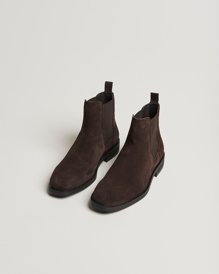 Herre | GANT Rizmood Suede Chelsea Boot Dark Brown | GANT | Rizmood Suede Chelsea Boot Dark Brown