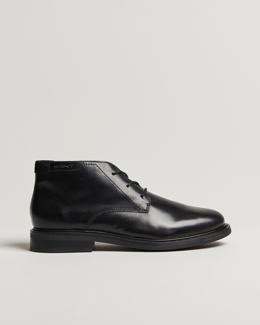 Herre | GANT St Fairkon Chukka Leather Boot Black | GANT | St Fairkon Chukka Leather Boot Black