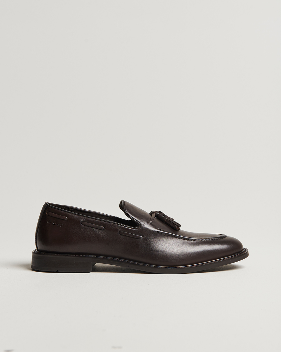 Herre | GANT Lozham Leather Tassle Loafer Dark Brown | GANT | Lozham Leather Tassle Loafer Dark Brown