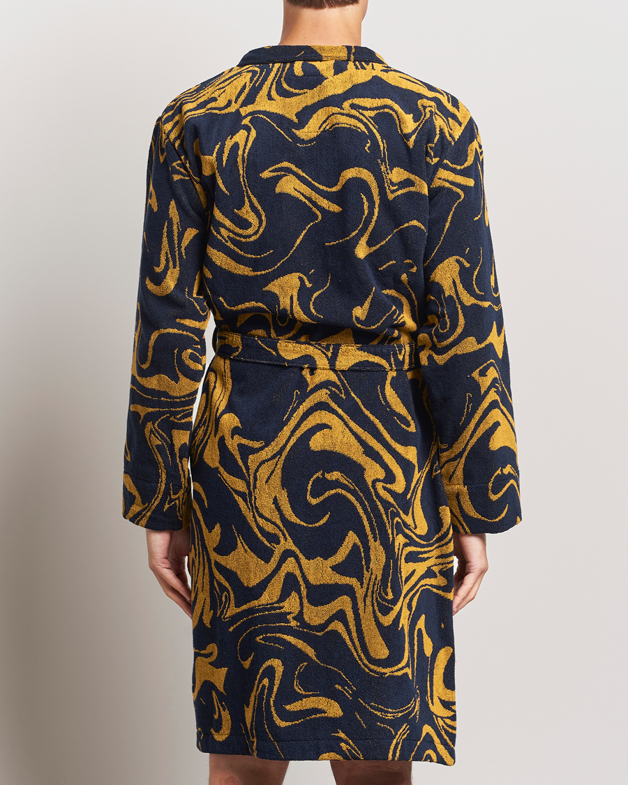 Herre | Pyjamas & Morgenkåber | OAS | Marble Robe Black/Yellow