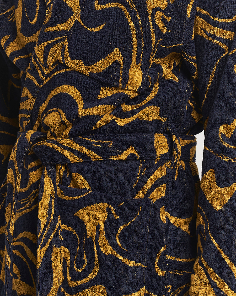 Herre | Pyjamas & Morgenkåber | OAS | Marble Robe Black/Yellow