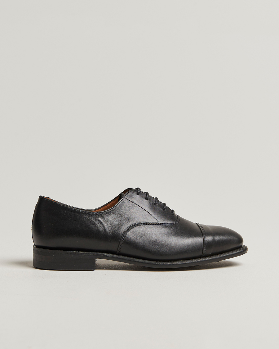 Herre | Sanders Vardy Calf Cap Oxford Black | Sanders | Vardy Calf Cap Oxford Black
