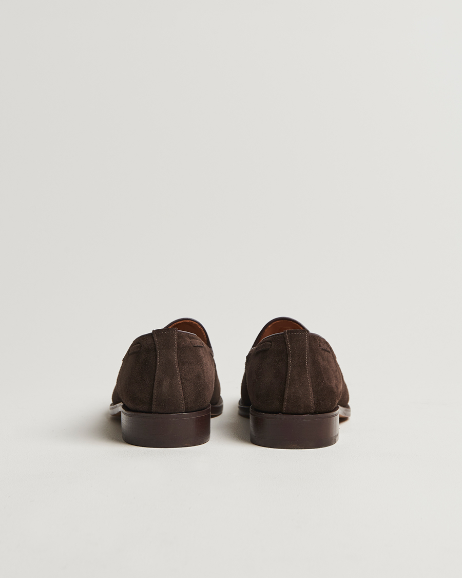 Herre | Sanders Finschley Suede Tassel Loafer Chocolate | Sanders | Finschley Suede Tassel Loafer Chocolate