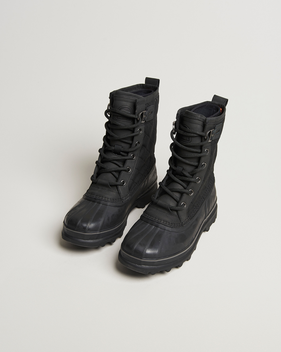 Herre | Sorel Caribou Royal WP Canvas Boots Black | Sorel | Caribou Royal WP Canvas Boots Black