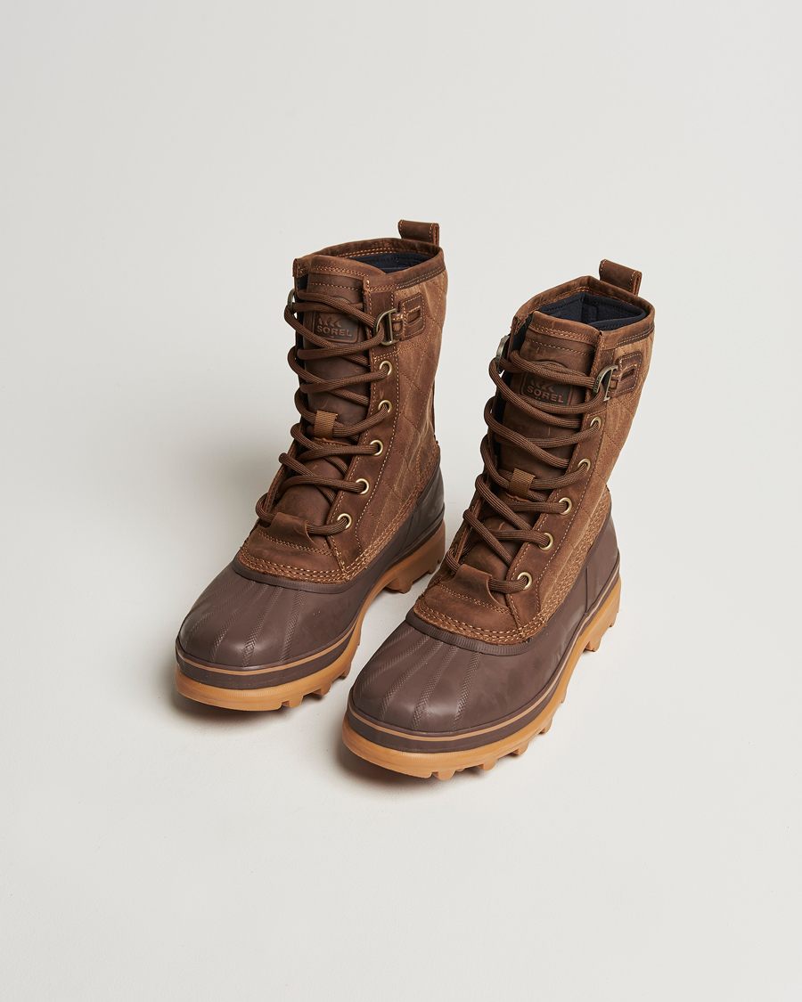 Herre | Sorel Caribou Royal WP Canvas Boots Velvet Tan | Sorel | Caribou Royal WP Canvas Boots Velvet Tan