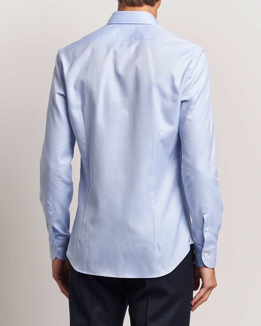 Herre | Skjorter | Mazzarelli | Soft Oxford Cut Away Shirt Light Blue