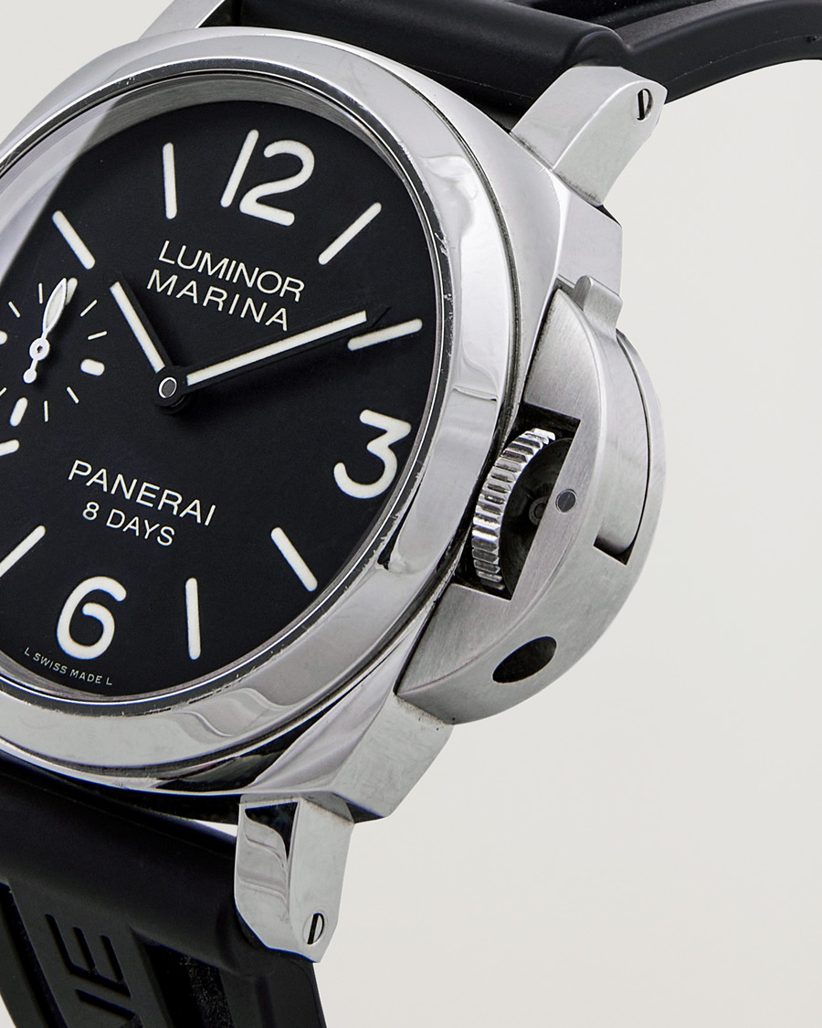 Herre | Panerai Pre-Owned Luminor Marina 8 Days 00510 Silver | Panerai Pre-Owned | Luminor Marina 8 Days 00510 Silver