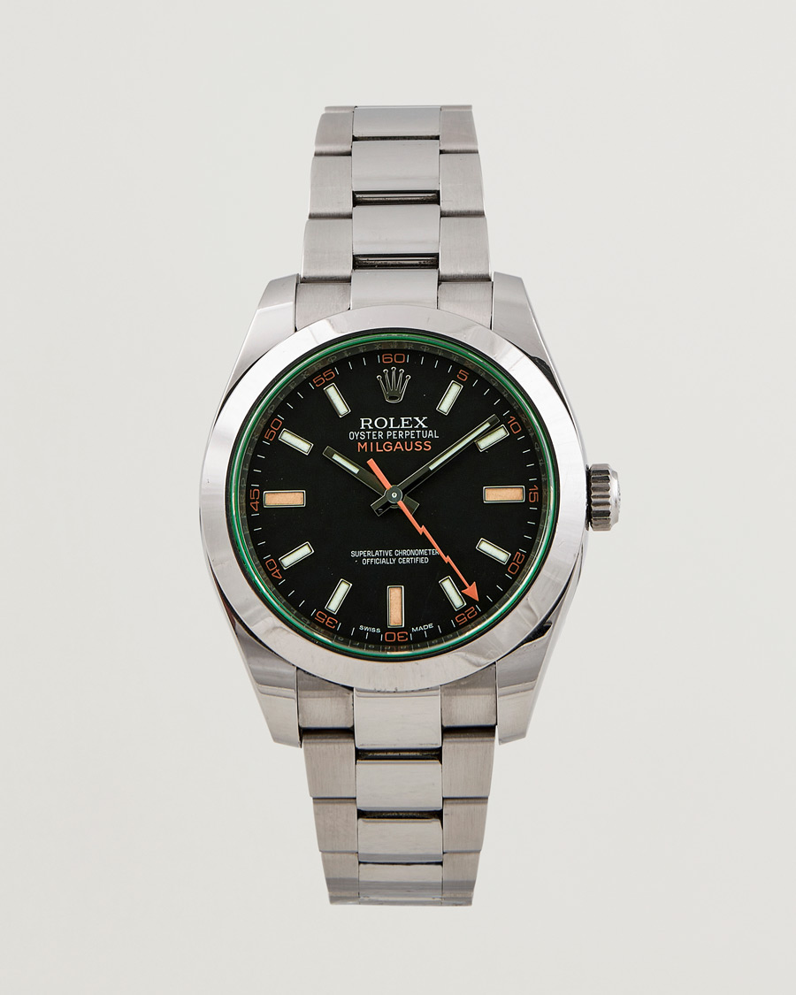 Herre | Rolex Pre-Owned Milgauss 116400GV Silver | Rolex Pre-Owned | Milgauss 116400GV Silver