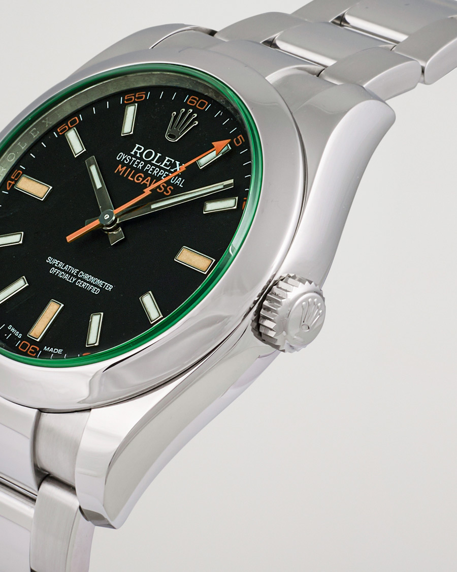 Herre | Rolex Pre-Owned Milgauss 116400GV Silver | Rolex Pre-Owned | Milgauss 116400GV Silver