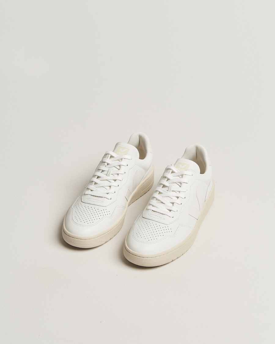 Herre | Sneakers | Veja | V-90 Leather Sneaker Extra White