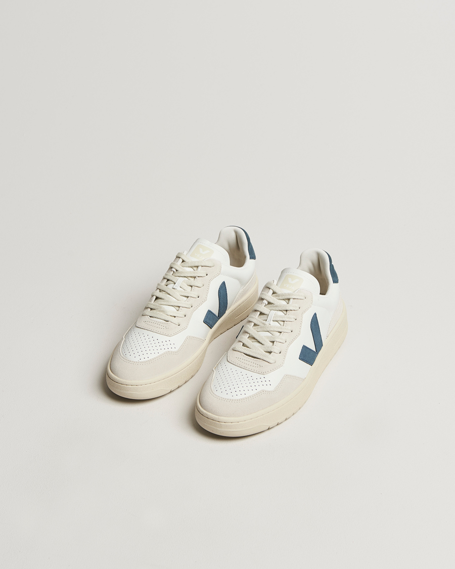 Herre | Veja V-90 Leather Sneaker Extra White California | Veja | V-90 Leather Sneaker Extra White California