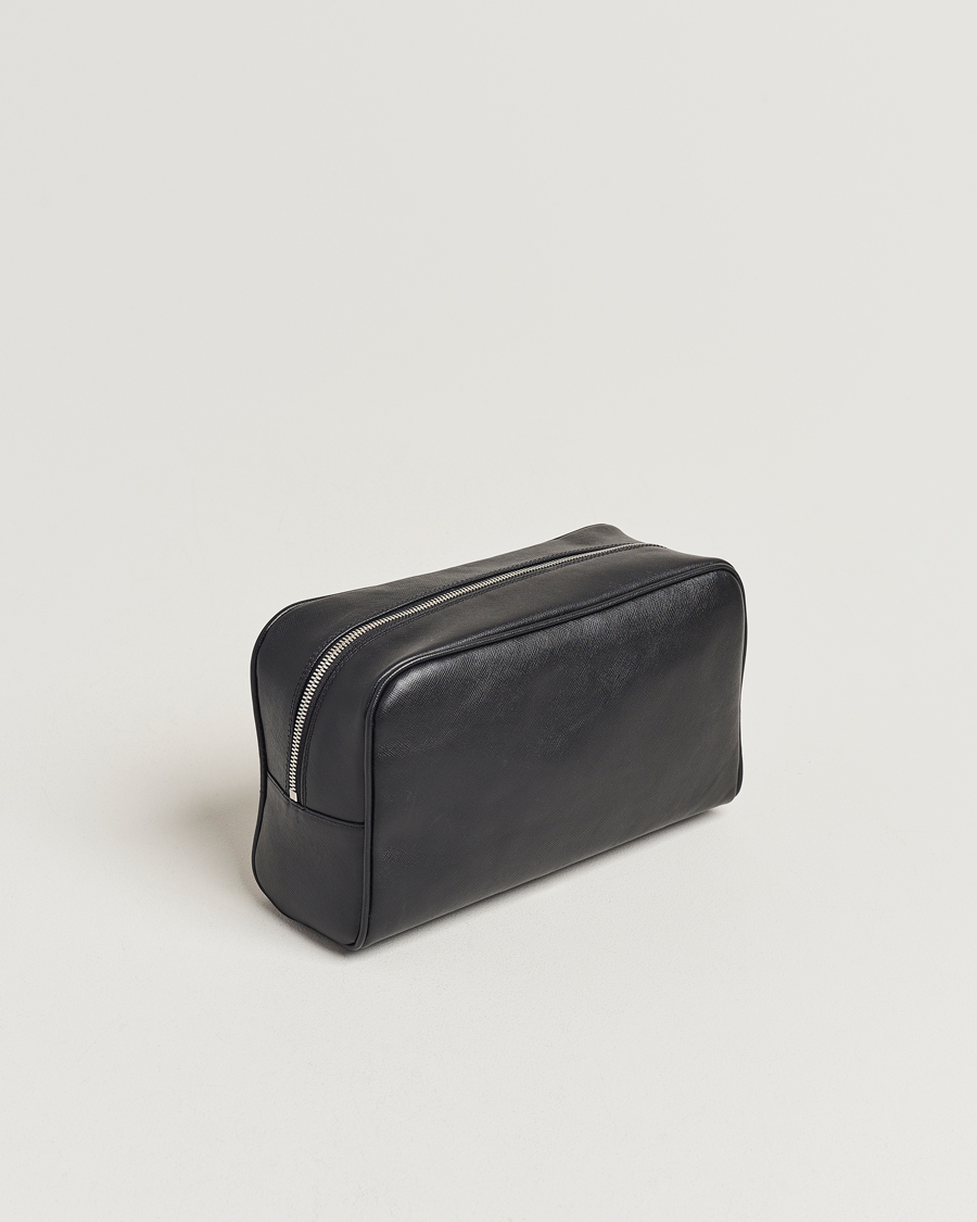 Herre | Toilettasker | Oscar Jacobson | Grooming Leather Case Black