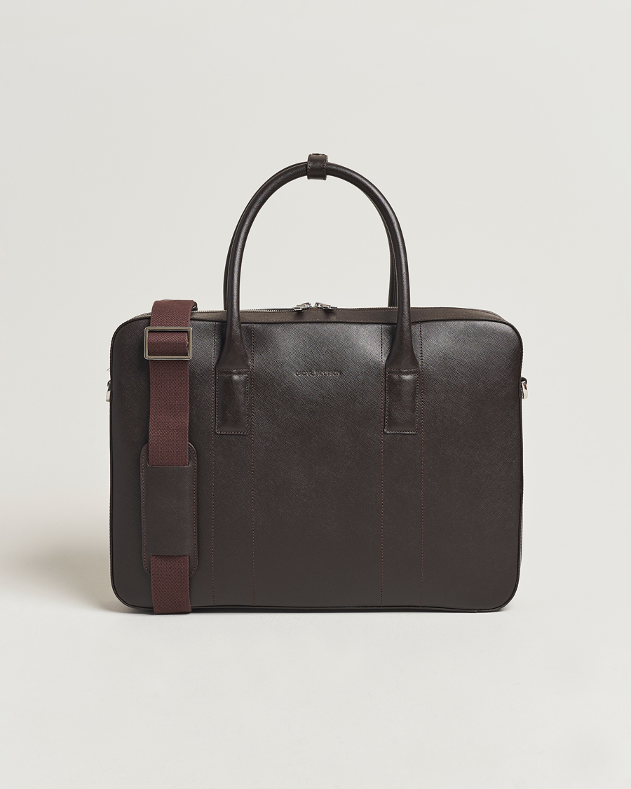 Herre | Oscar Jacobson Leather Briefcase Forastero Brown | Oscar Jacobson | Leather Briefcase Forastero Brown