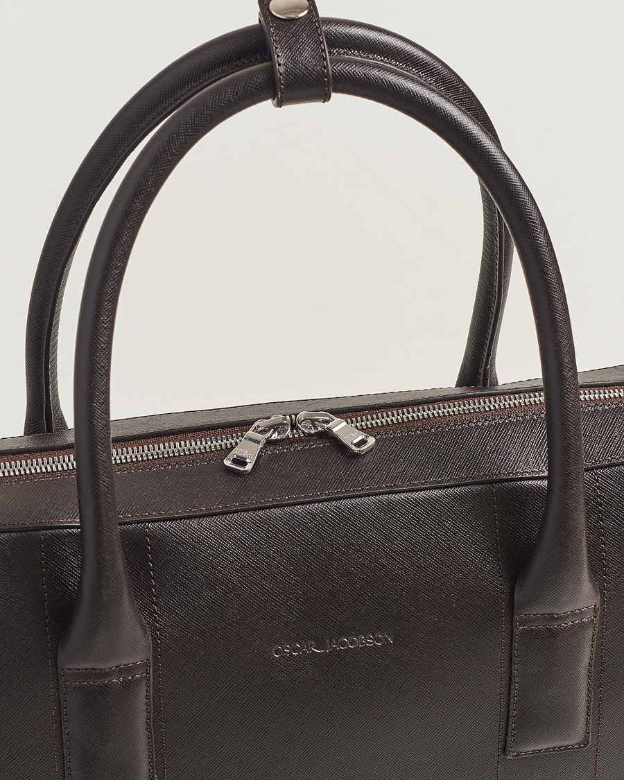 Herre | Oscar Jacobson Leather Briefcase Forastero Brown | Oscar Jacobson | Leather Briefcase Forastero Brown