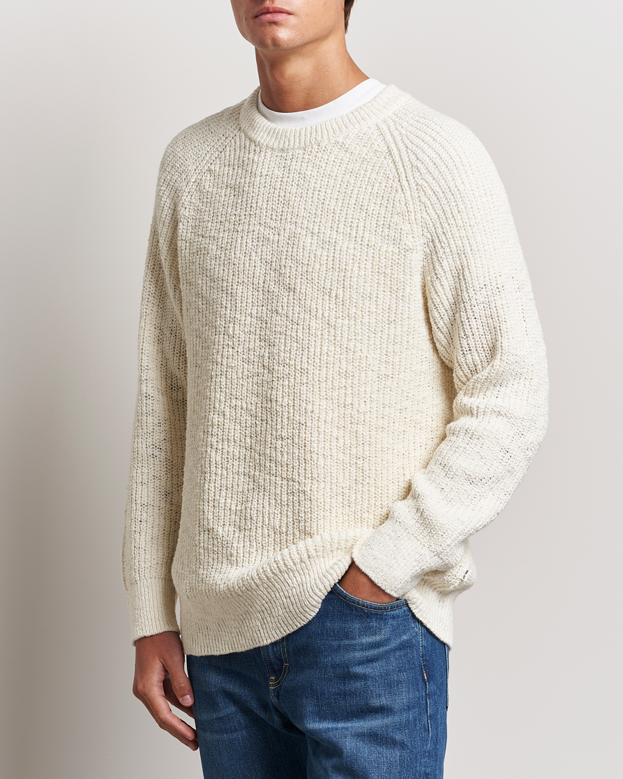 Herre | Trøjer | NN07 | Jacobo Heavy Knitted Sweater Cream