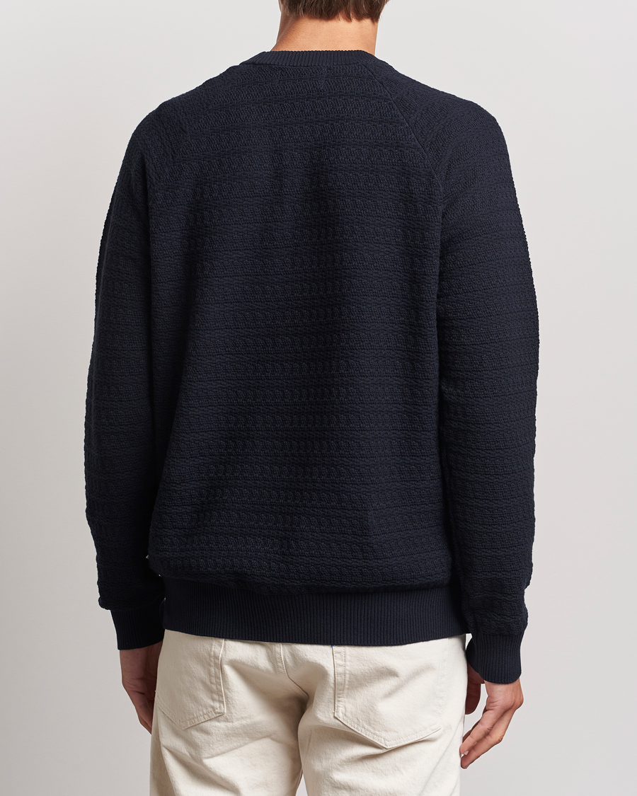 Herre | Trøjer | NN07 | Collin Structured Knitted Sweater Navy Blue