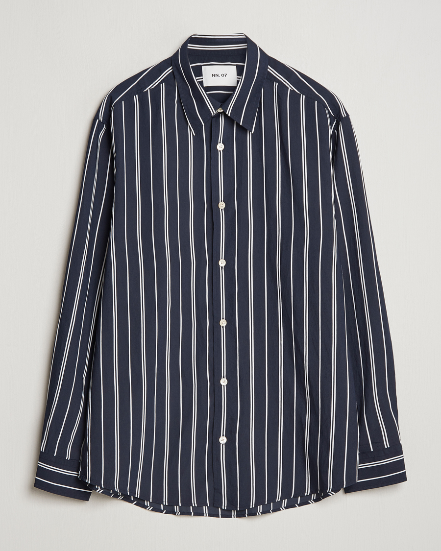 Herre | Skjorter | NN07 | Quinsy Striped Shirt Navy/White