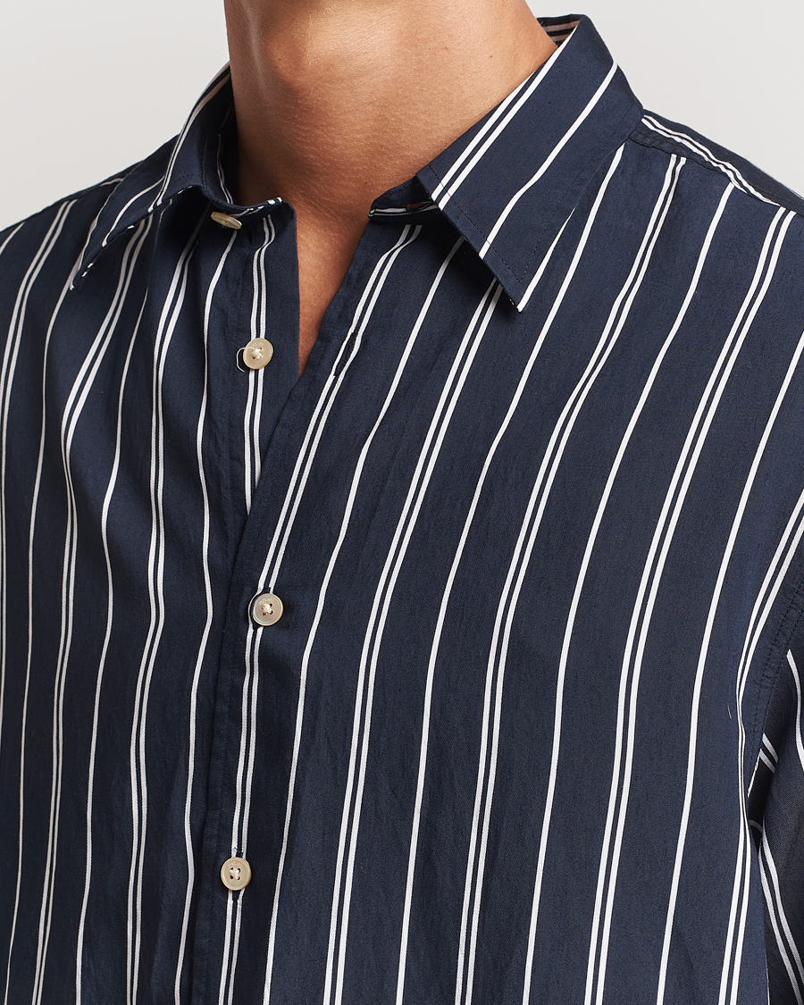 Herre | Skjorter | NN07 | Quinsy Striped Shirt Navy/White