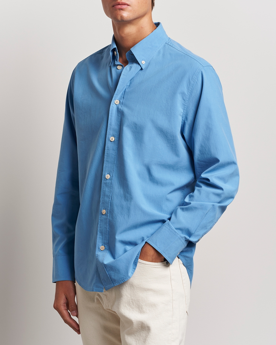Herre | Skjorter | NN07 | Colby Lyocell/Cotton Button Down Shirt Blue Jasper