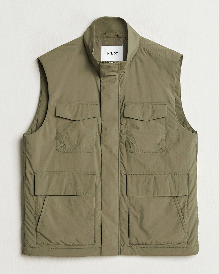 Herre | Jakker | NN07 | Perry Nylon Padded Vest Capers Green