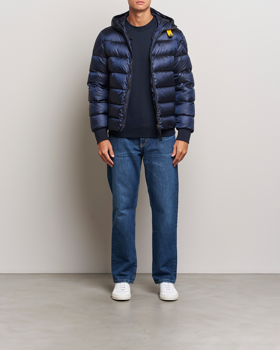 Herre | Jakker | Parajumpers | Pharrell Sheen High Gloss Jacket Blue Navy