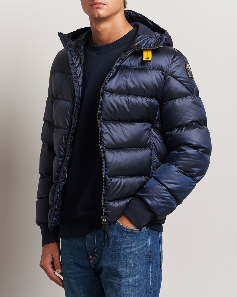 Herre | Jakker | Parajumpers | Pharrell Sheen High Gloss Jacket Blue Navy