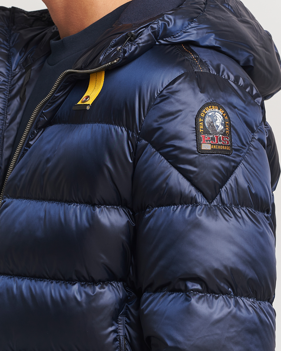 Herre | Jakker | Parajumpers | Pharrell Sheen High Gloss Jacket Blue Navy
