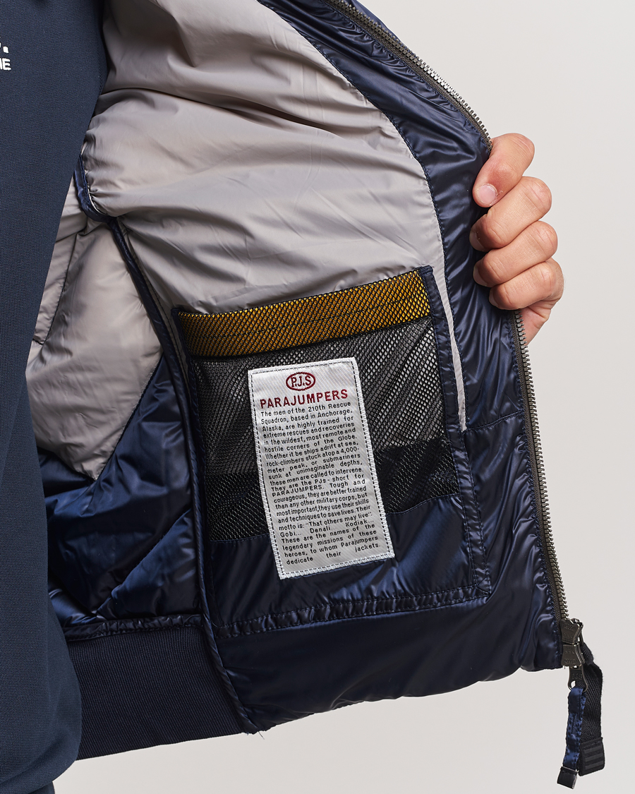 Herre | Jakker | Parajumpers | Pharrell Sheen High Gloss Jacket Blue Navy