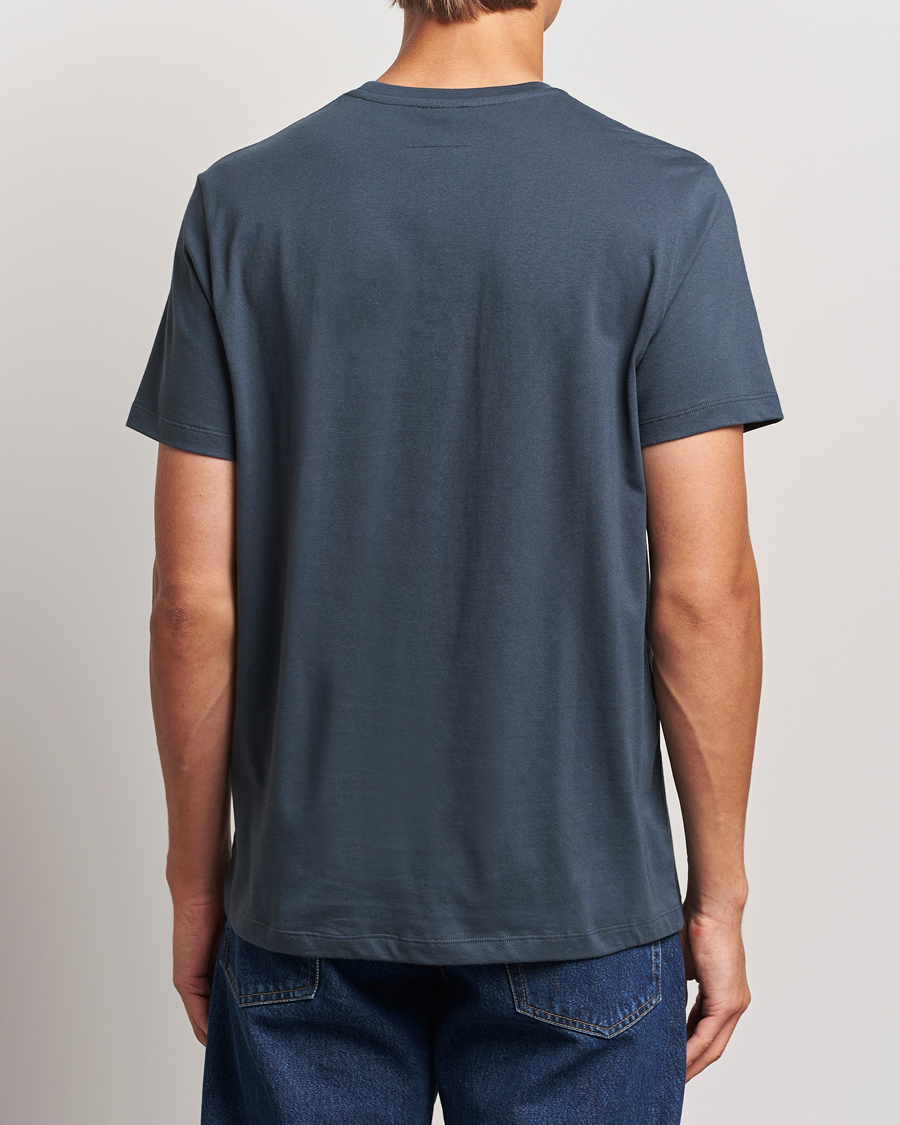 Herre | T-Shirts | Parajumpers | Basic Patch T-Shirt Dark Avio