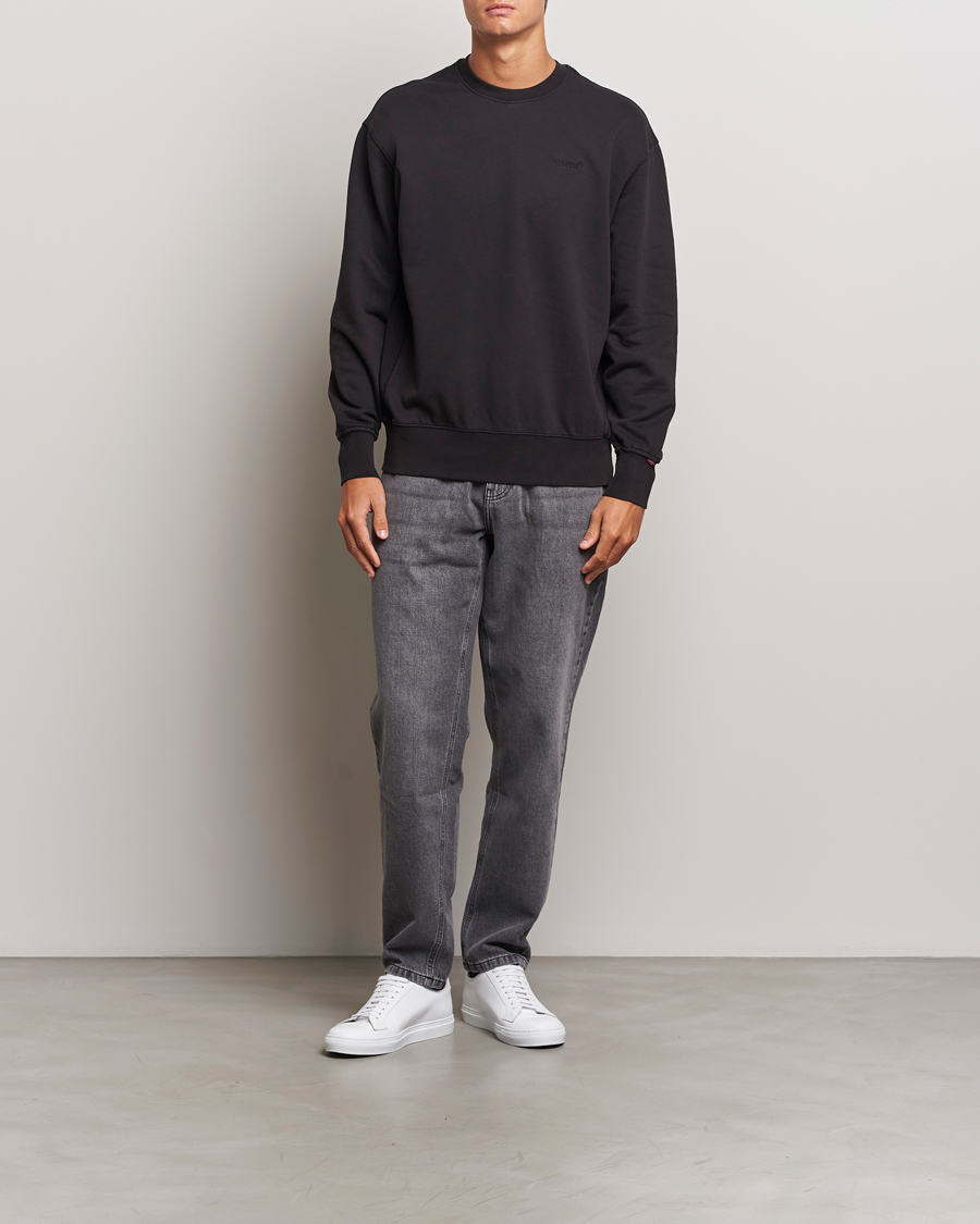 Herre | Trøjer | Levi's | Garment Dyed Authentic Crew Neck Sweatshirt Black