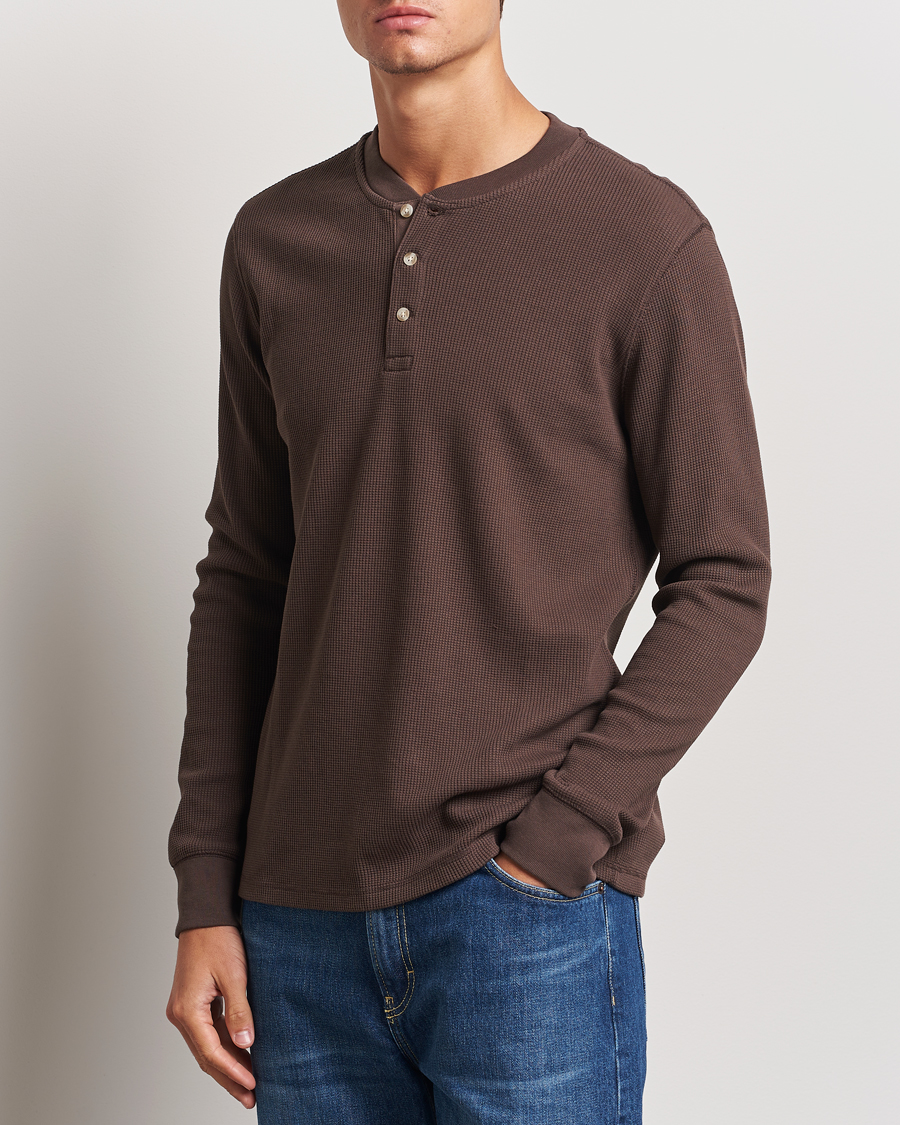 Herre | Trøjer | Levi's | Thermal Henley Chocolate Brown