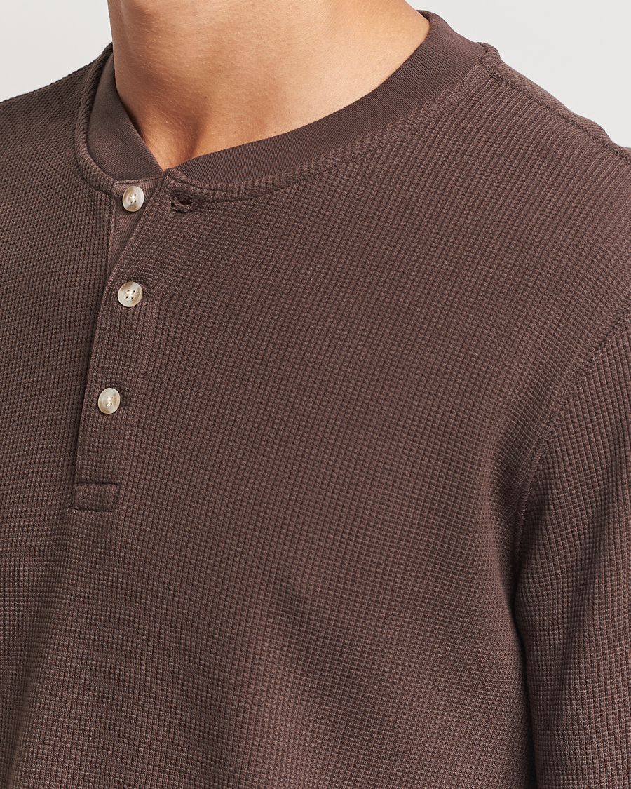 Herre | Trøjer | Levi's | Thermal Henley Chocolate Brown