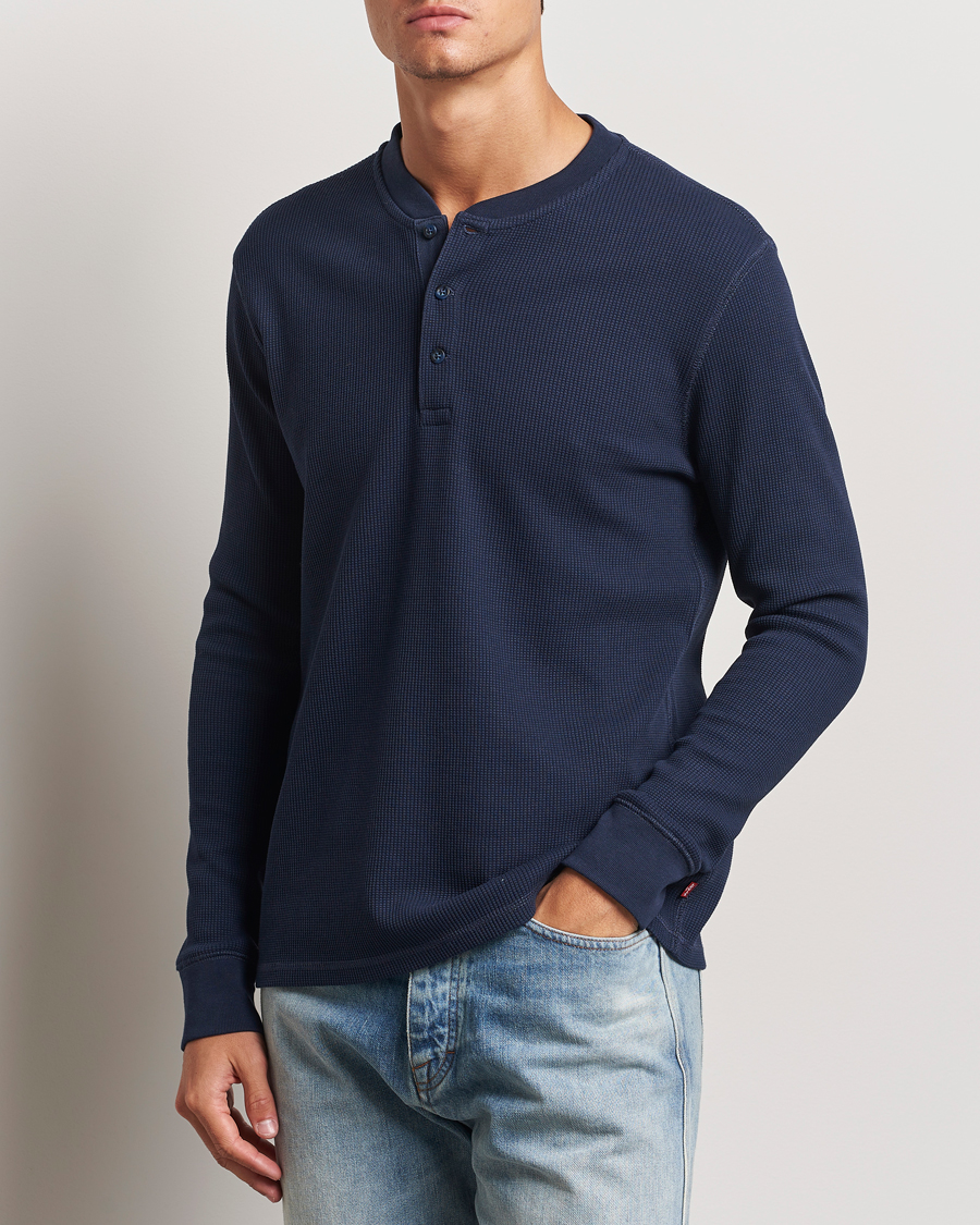 Herre | Trøjer | Levi's | Thermal Henley Navy Blazer