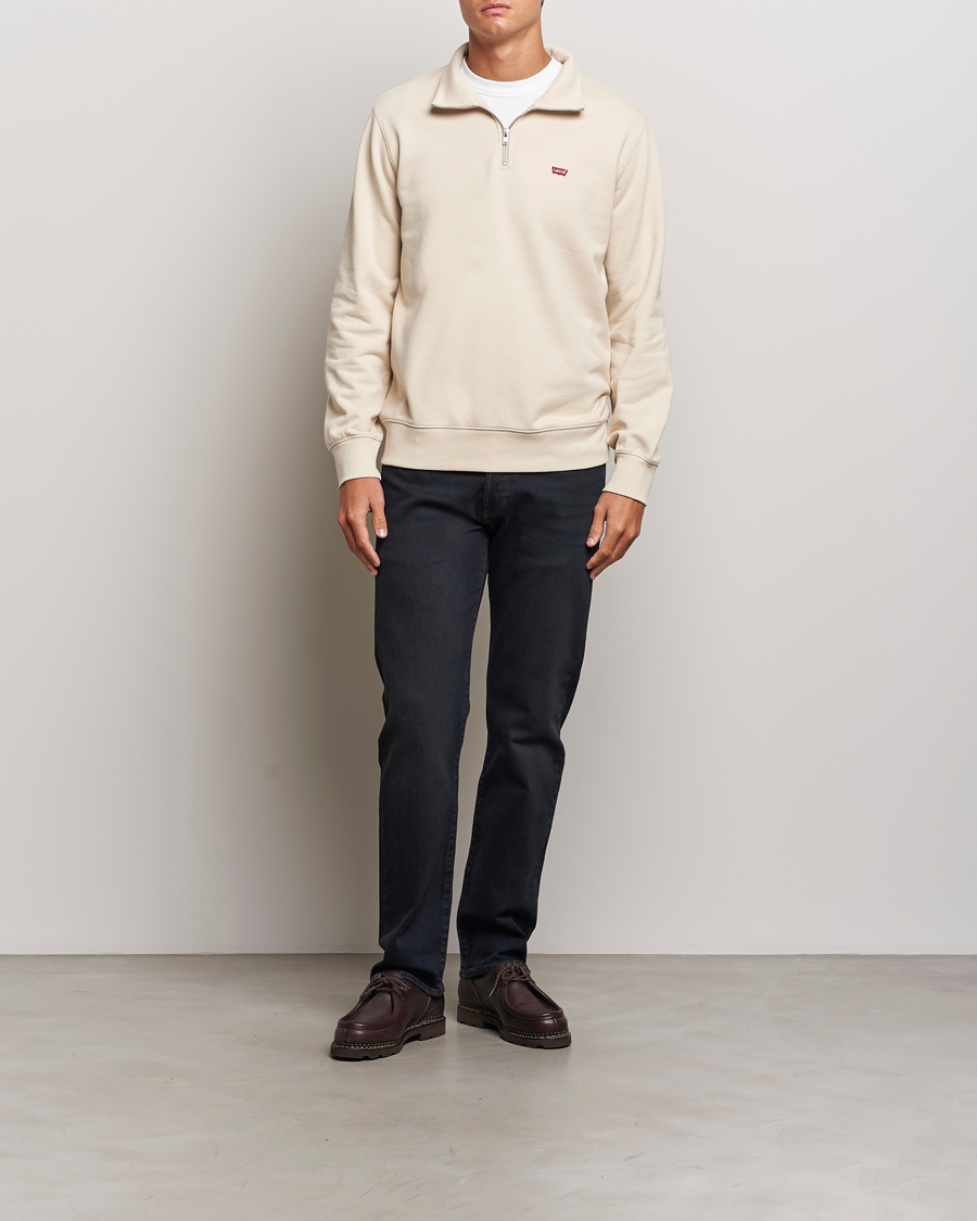Herre | Trøjer | Levi's | Original Half Zip Sweater Fog