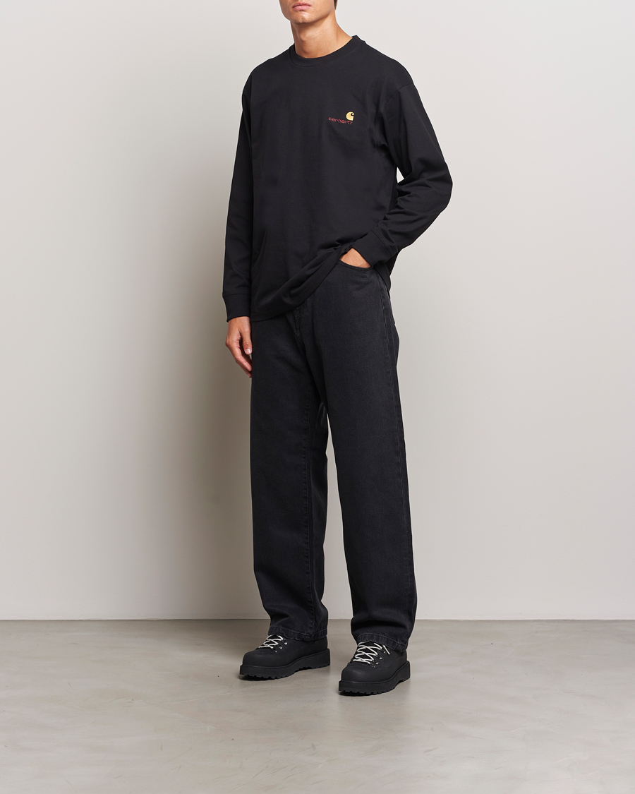 Herre | Skjorter | Carhartt WIP | Landon Pant Robertson Denim Black Stone Washed