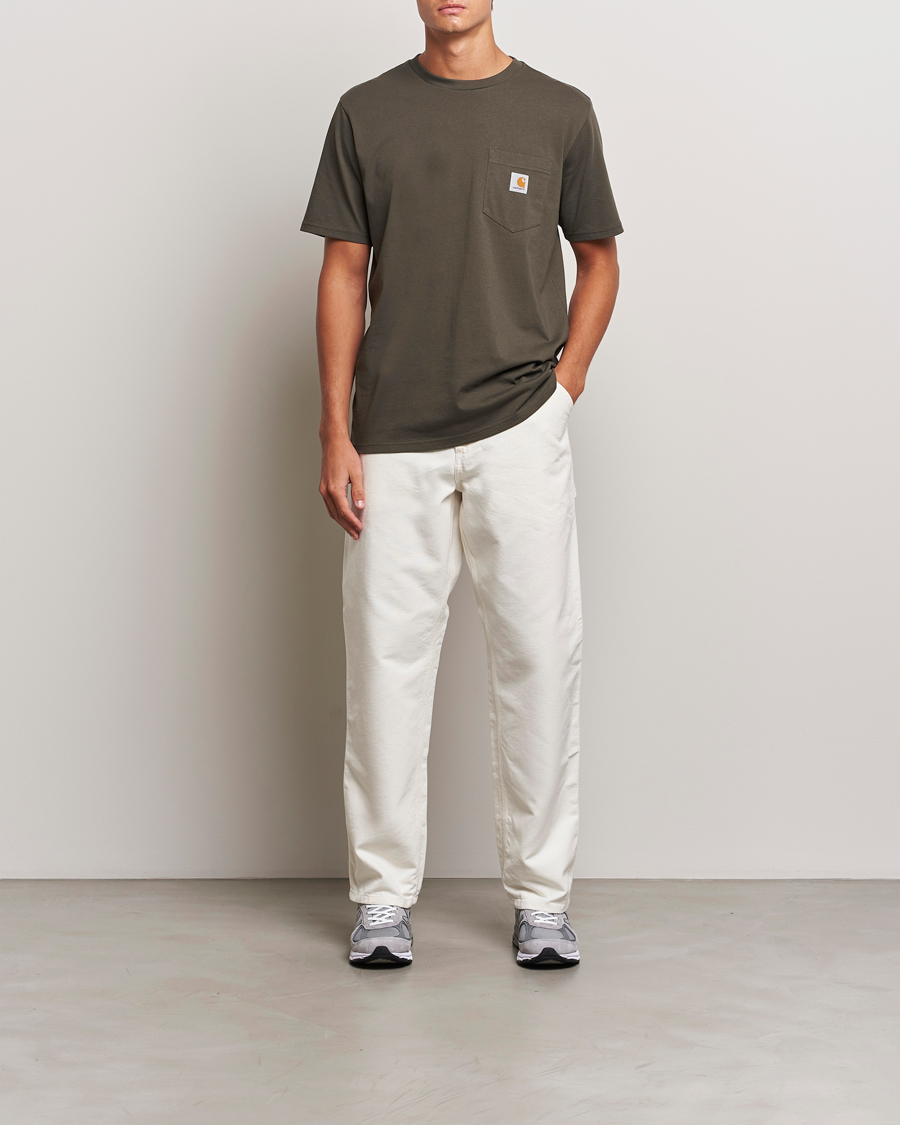 Herre | T-Shirts | Carhartt WIP | Pocket Cotton T-Shirt Mirage