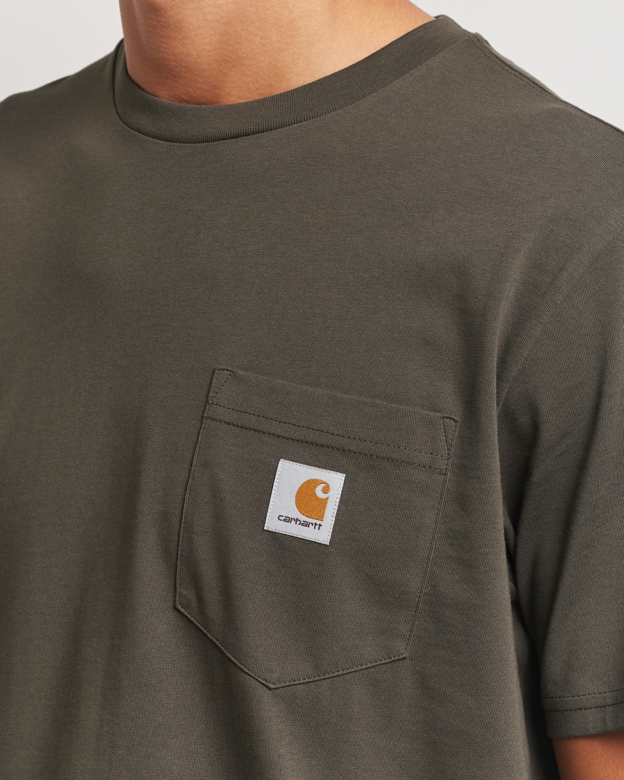 Herre | T-Shirts | Carhartt WIP | Pocket Cotton T-Shirt Mirage