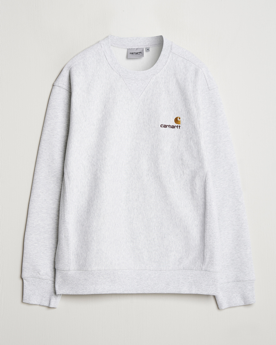Herre | Trøjer | Carhartt WIP | American Script Sweatshirt Ash Heather