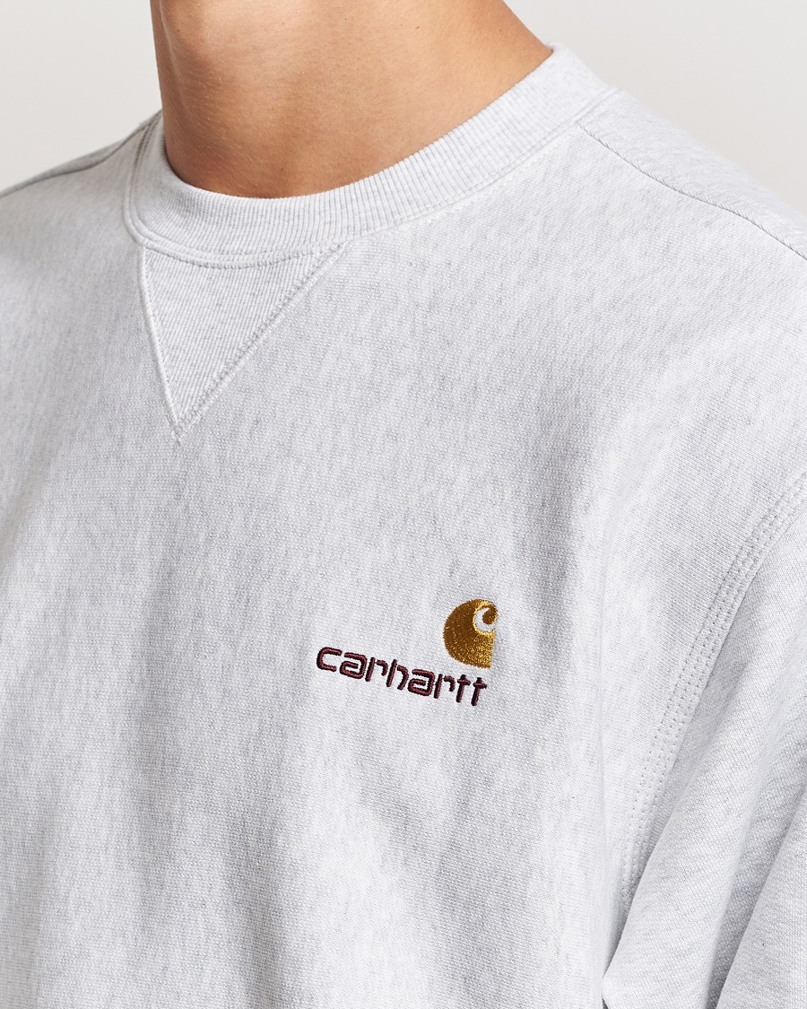 Herre | Trøjer | Carhartt WIP | American Script Sweatshirt Ash Heather