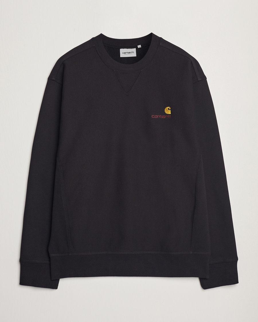 Herre | Trøjer | Carhartt WIP | American Script Sweatshirt Black