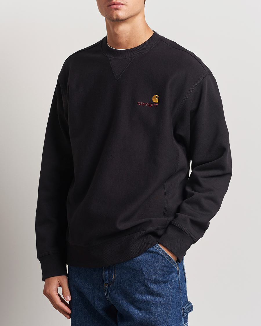 Herre | Trøjer | Carhartt WIP | American Script Sweatshirt Black