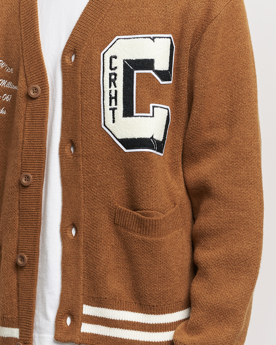 Herre | Trøjer | Carhartt WIP | Brown Ducks Cardigan Hamilton Brown