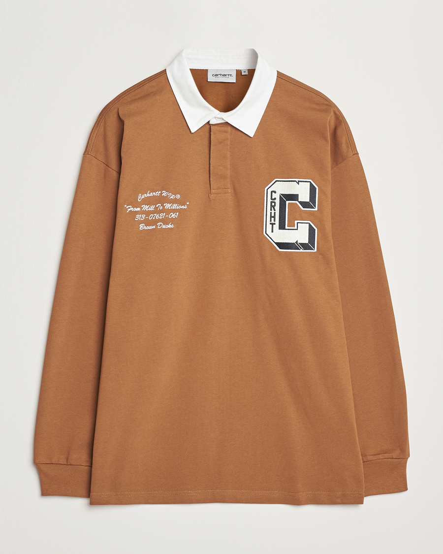 Herre | Trøjer | Carhartt WIP | Brown Ducks Rugby Shirt Hamilton Brown
